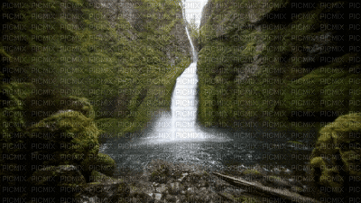 ani--landskap-vattenfall - Zdarma animovaný GIF