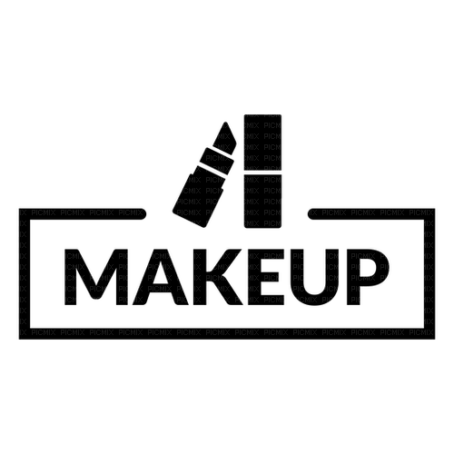 Makeup  Text Black - Bogusia - zadarmo png