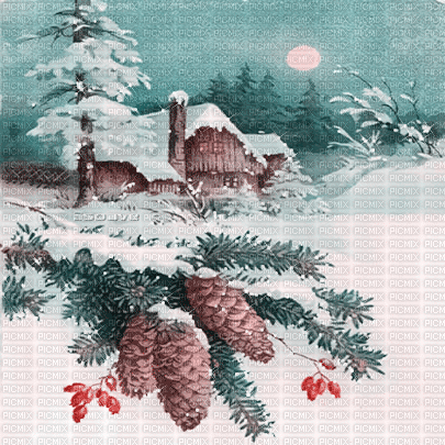 soave background animated winter vintage christmas - GIF เคลื่อนไหวฟรี
