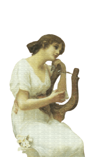woman with instrument 3 - ingyenes png