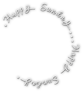soave text happy sunday white - PNG gratuit