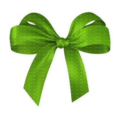 Green bow - Free PNG