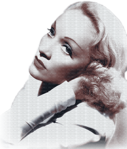 soave woman vintage Marlene Dietrich blue brown - png ฟรี