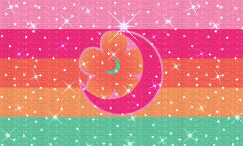 Pan lesbian flag with symbol and glitter - GIF animate gratis
