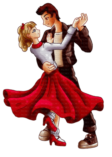Sandy and Danny - Grease - gratis png