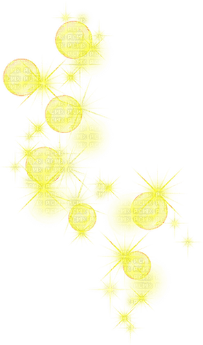 Bubbles.Sparkles.Yellow - Free PNG