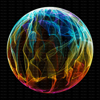 3d color bubble - GIF เคลื่อนไหวฟรี