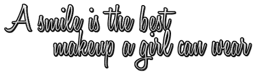 A smile is the best makeup a girl can wear - gratis png
