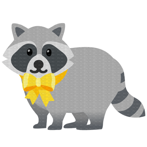 raccoon emoji bow - ücretsiz png
