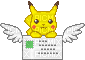 Pikachu Email - GIF animasi gratis