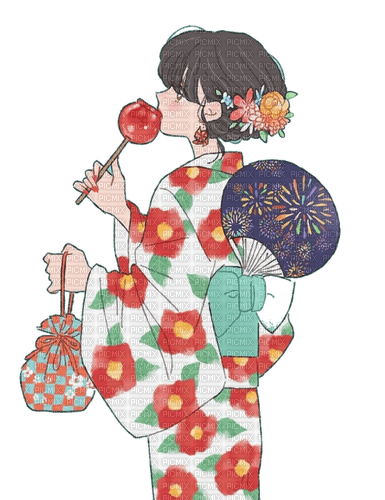 Anime kimono ❤️ elizamio - zadarmo png