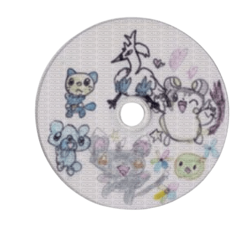cute drawn pokemon cd - png grátis