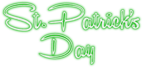 St.Patrick's Day.Text.Green - KittyKatLuv65 - PNG gratuit