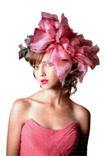 Женщина в розовом - 無料png