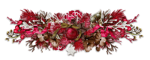 red Christmas decor Bb2 - 免费PNG