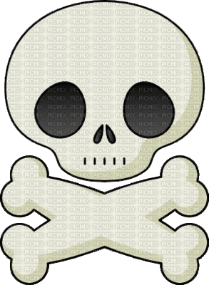 cute skull - Gratis animeret GIF