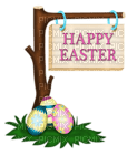 Kaz_Creations Deco Easter Sign - zdarma png