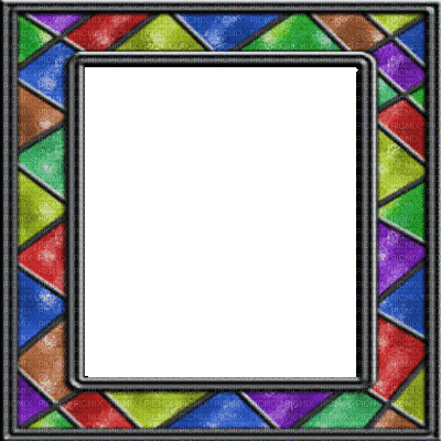frame cadre rahmen  tube art deco art_deco colored colorful abstract effect - GIF animate gratis