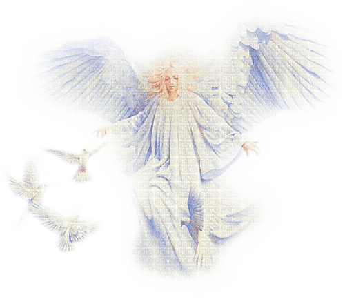 Angel with Doves - ücretsiz png