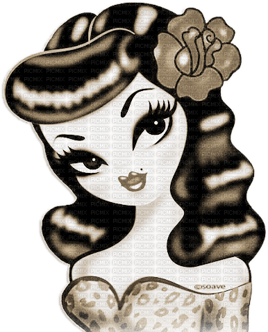 soave woman rockabilly vintage summer pin up - безплатен png