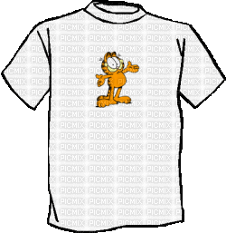 T-shirt Garfield - Бесплатни анимирани ГИФ