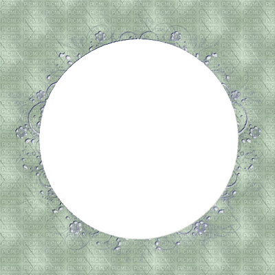 minou-frame-round-green - ilmainen png