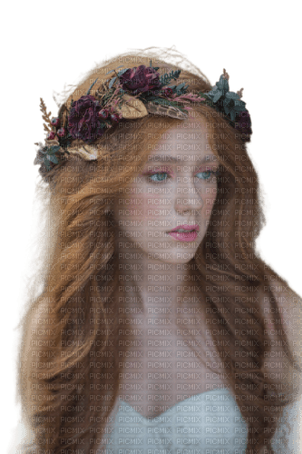 kikkapink fantasy woman crown portrait - безплатен png