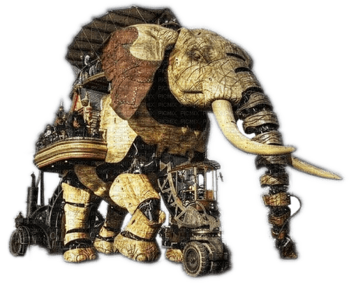 Rena Steampunk Elefant Fantasy Art - gratis png