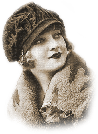 soave woman face vintage christmas  hat winter - kostenlos png