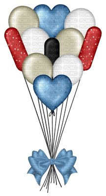 Kathleen Reynolds 4th July American USA Balloons - PNG gratuit