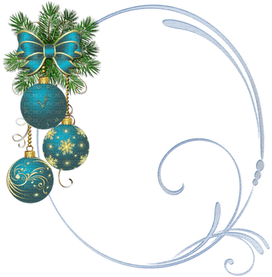 frame-jul-christmas-oval - δωρεάν png