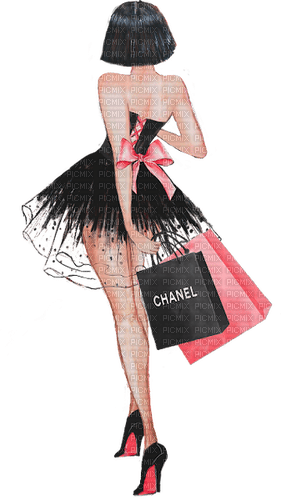 kikkapink woman fashion pink chanel - darmowe png