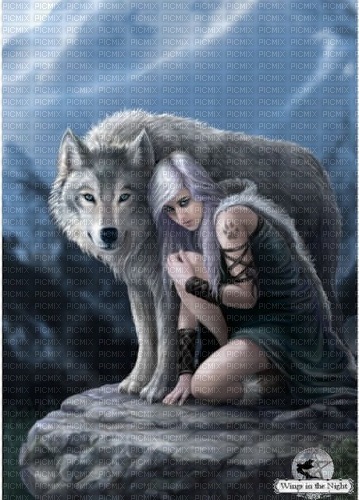femme loup - 免费PNG