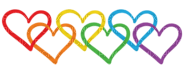 Pride hearts rainbow - ücretsiz png