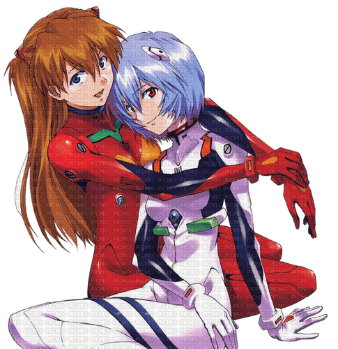 Rei and Asuka - Free PNG