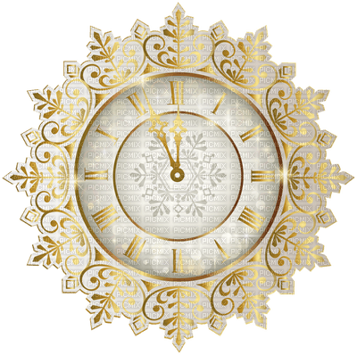 Kaz_Creations Christmas Deco  New Year Clock - ücretsiz png