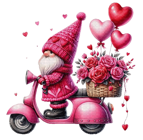 Valentine, coeur, nain, heart, gnome - Darmowy animowany GIF