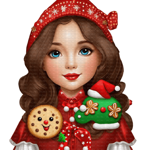 christmas girl - ücretsiz png