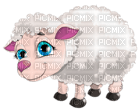 Kaz_Creations Easter Deco Cute Lamb - PNG gratuit