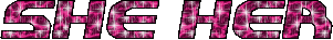 she her pronouns pink - Ücretsiz animasyonlu GIF