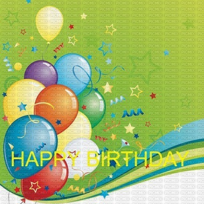 image ink happy birthday balloons edited by me - PNG gratuit