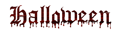 halloween red text letter   tube deco   gif anime animated animation - Free animated GIF