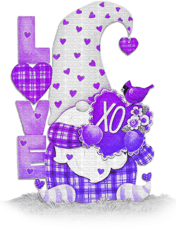 soave deco valentine text love gnome - Free PNG