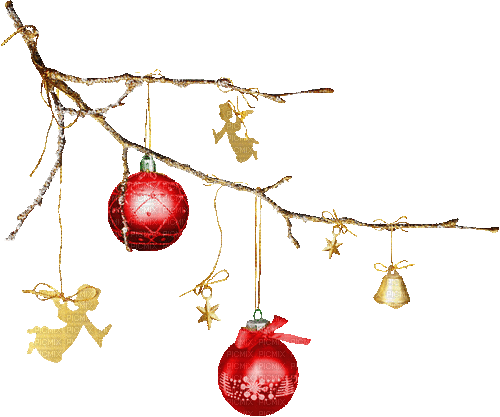 Ornaments.Gold.Red.Animated - KittyKatluv65 - GIF animasi gratis