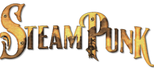 Steampunk.Text.gold.Victoriabea - png ฟรี