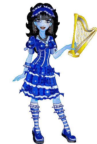 Blue Girl - Бесплатный анимированный гифка
