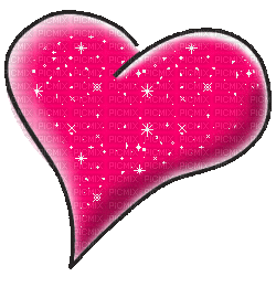coeur qui brille - GIF animate gratis