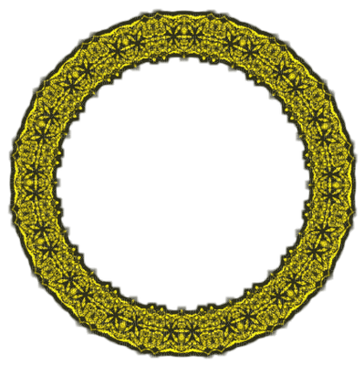 frame-round-golden - δωρεάν png