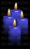 голубая свеча 100 - Zdarma animovaný GIF