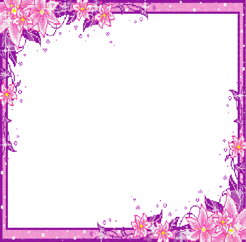 flower frame - Darmowy animowany GIF
